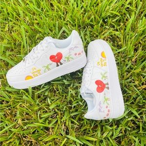 Custom Nike Air Force 1 Bad Bunny